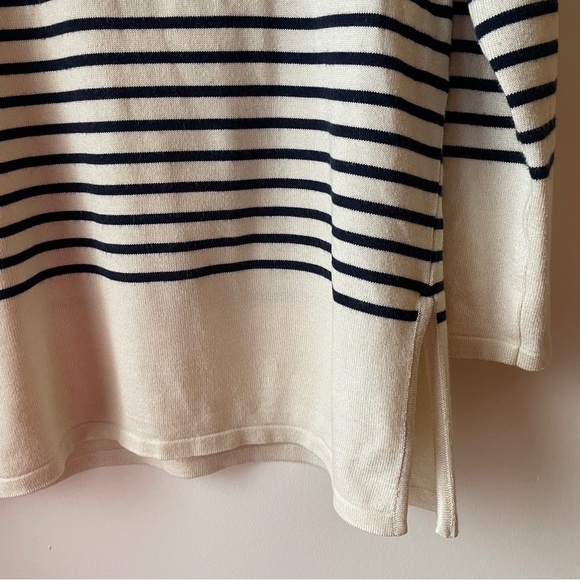 Nautical / breton stripe sweater with collar - Picture 3 of 6